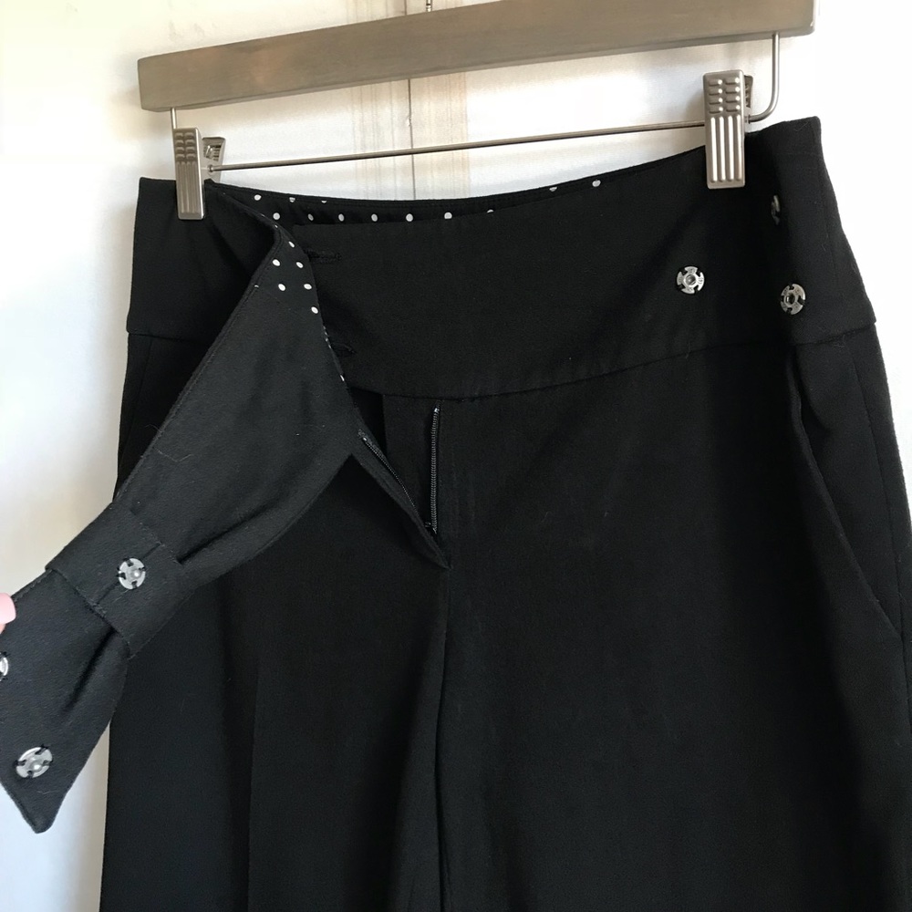 ANTHROPOLOGIE Wide Leg Black Slacks - Picture 6 of 8